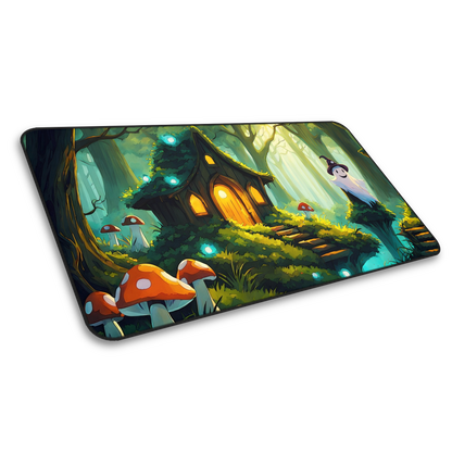 Enchanted Haven: Ghost In Forest Cottagecore Gaming Mouse Pad