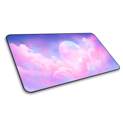 Blush Horizon: Cute Pastel Clouds Pink Gaming Mouse Pad