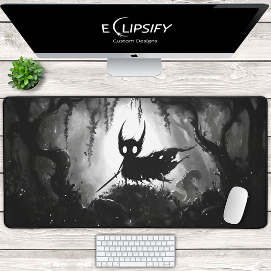 The Hollow Guardian: Mythical Knight Gaming Mouse Pad