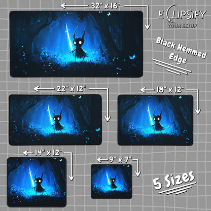The Luminous Hollow: Mythical Knight Gaming Mouse Pad