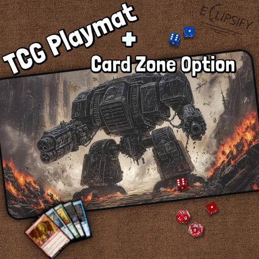 Steel Judgement: Mech Titan Destroyer TCG Playmat