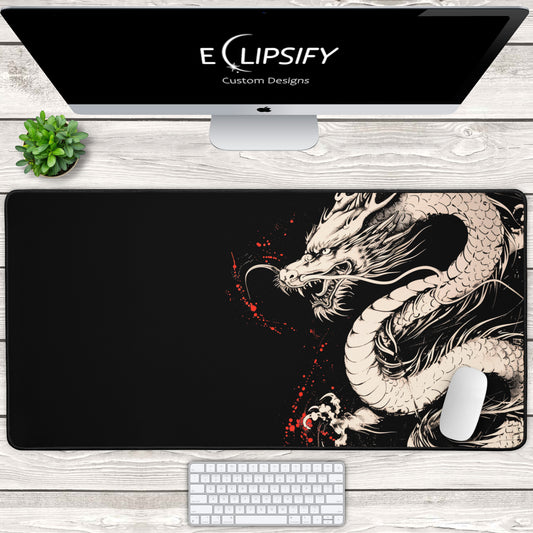 Eternal Scales: Oriental Dragon Gaming Mouse Pad