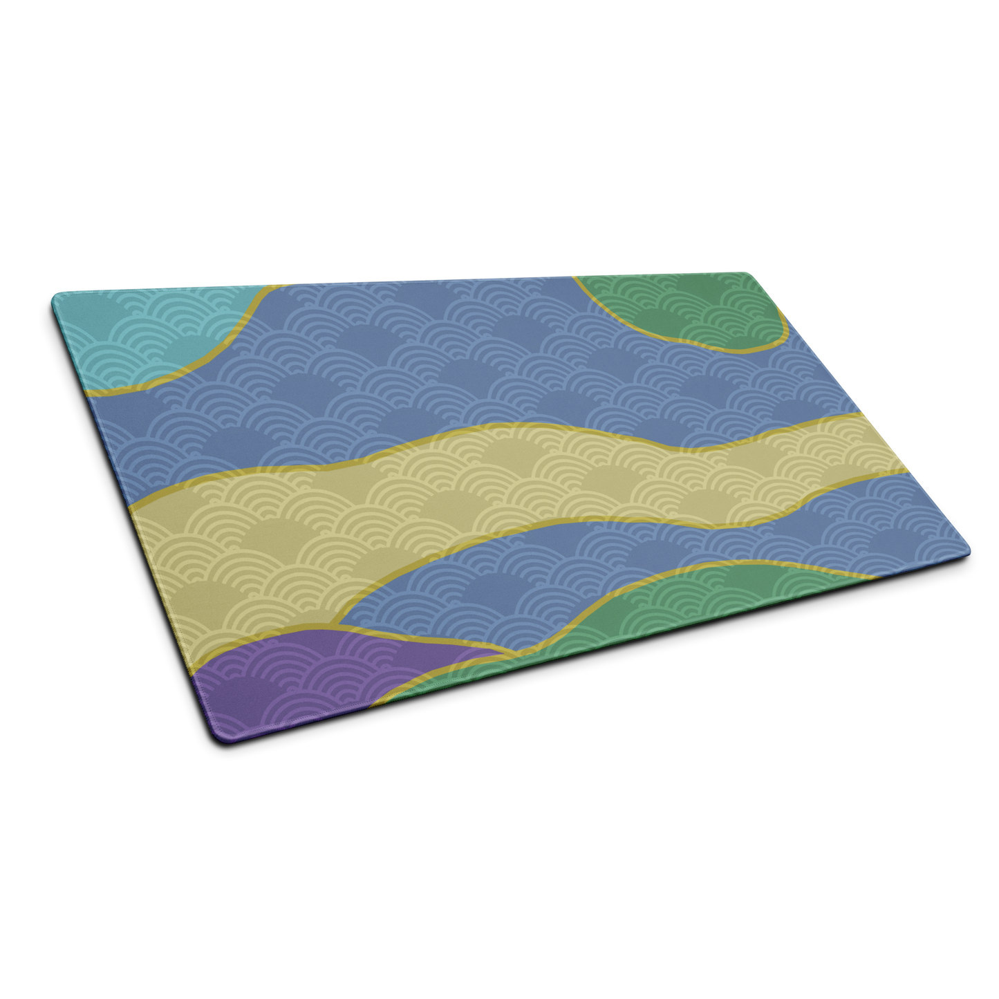 Japanese Waveform: Waves Minimalist Mouse Pad