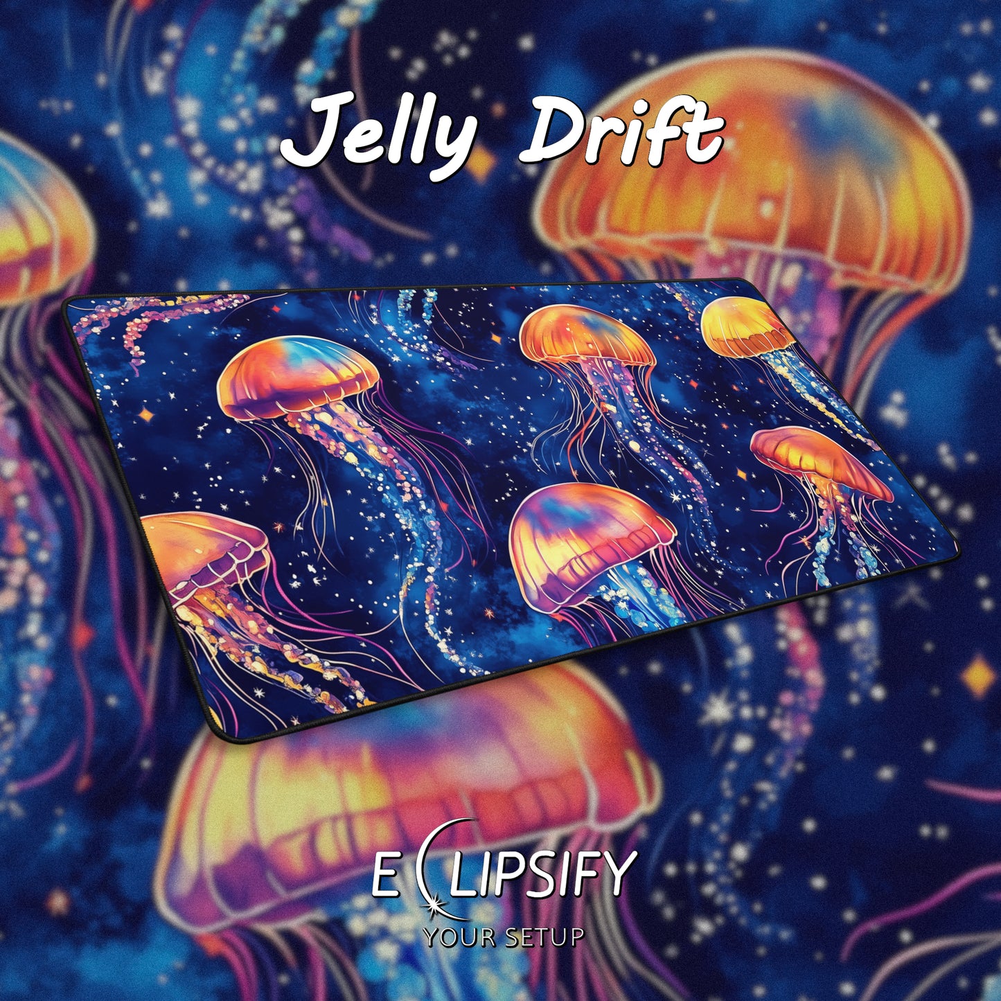 Jelly Drift: Jelly Fish Mouse Pad
