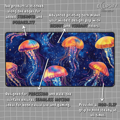Jelly Drift: Jelly Fish Mouse Pad