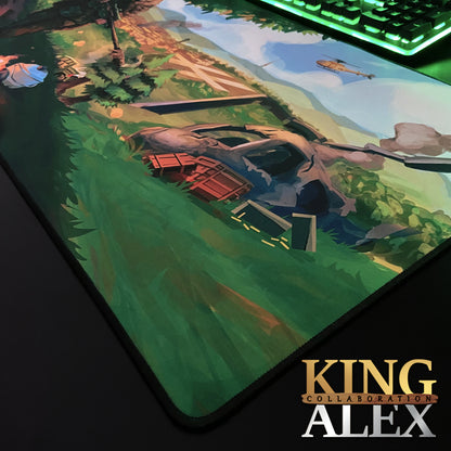 King Alex "Shooting Platform" Content Creator Collaboration Gaming Mouse Pad