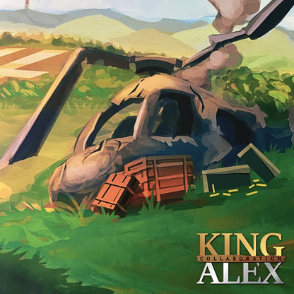 King Alex "Shooting Platform" Content Creator Collaboration Gaming Mouse Pad