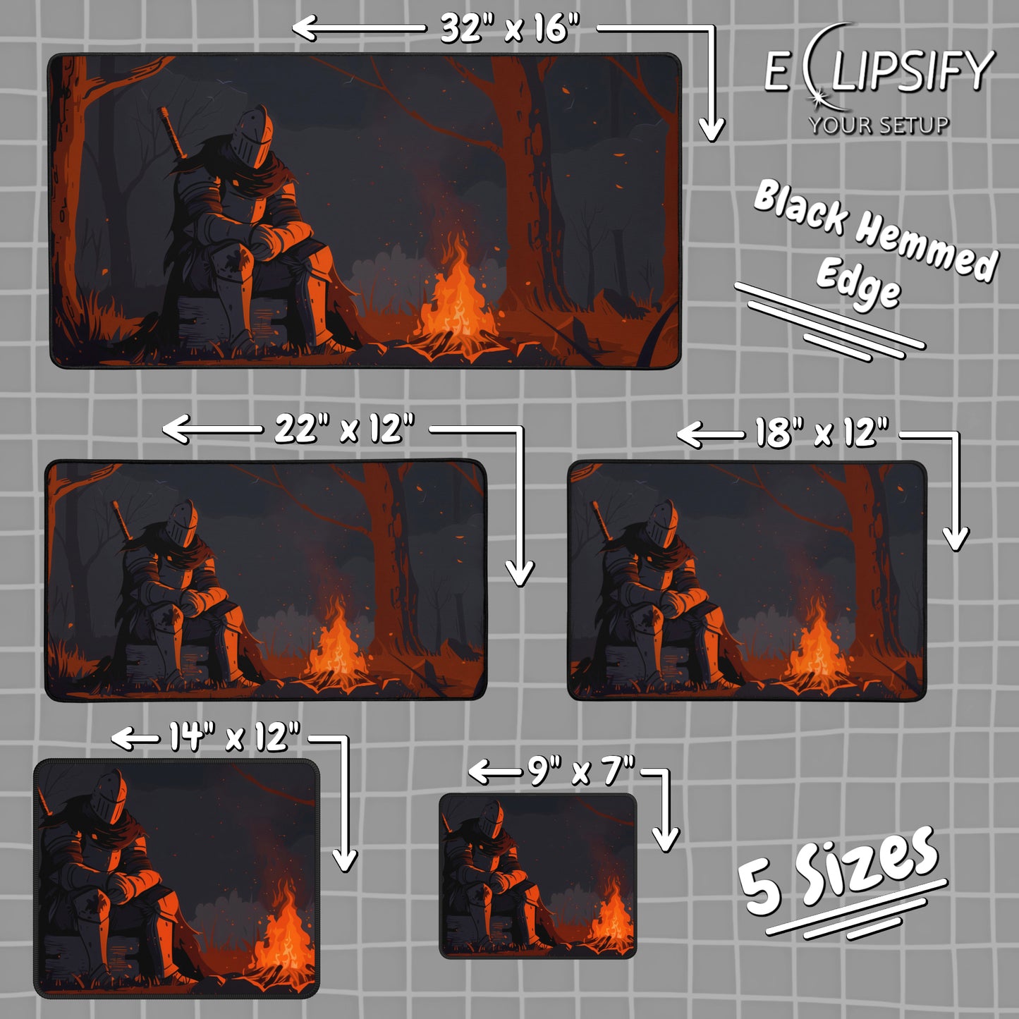 The Bonfire: Minimalist Gaming Mouse Pad