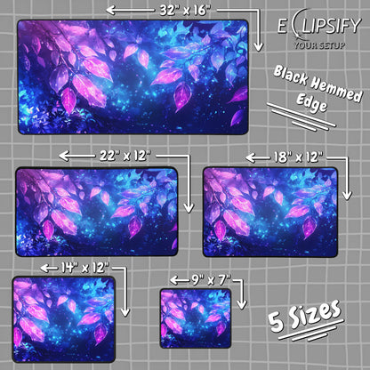 Petals of Magic: Enchanted Leaves Fantasy Mouse Pad