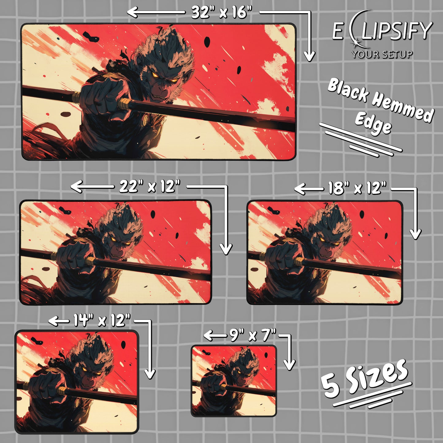 The Monkey King: Sun Wukong Anime Mouse Pad