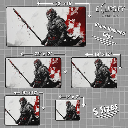 Red Prankster: Sun Wukong Monkey King Mouse Pad