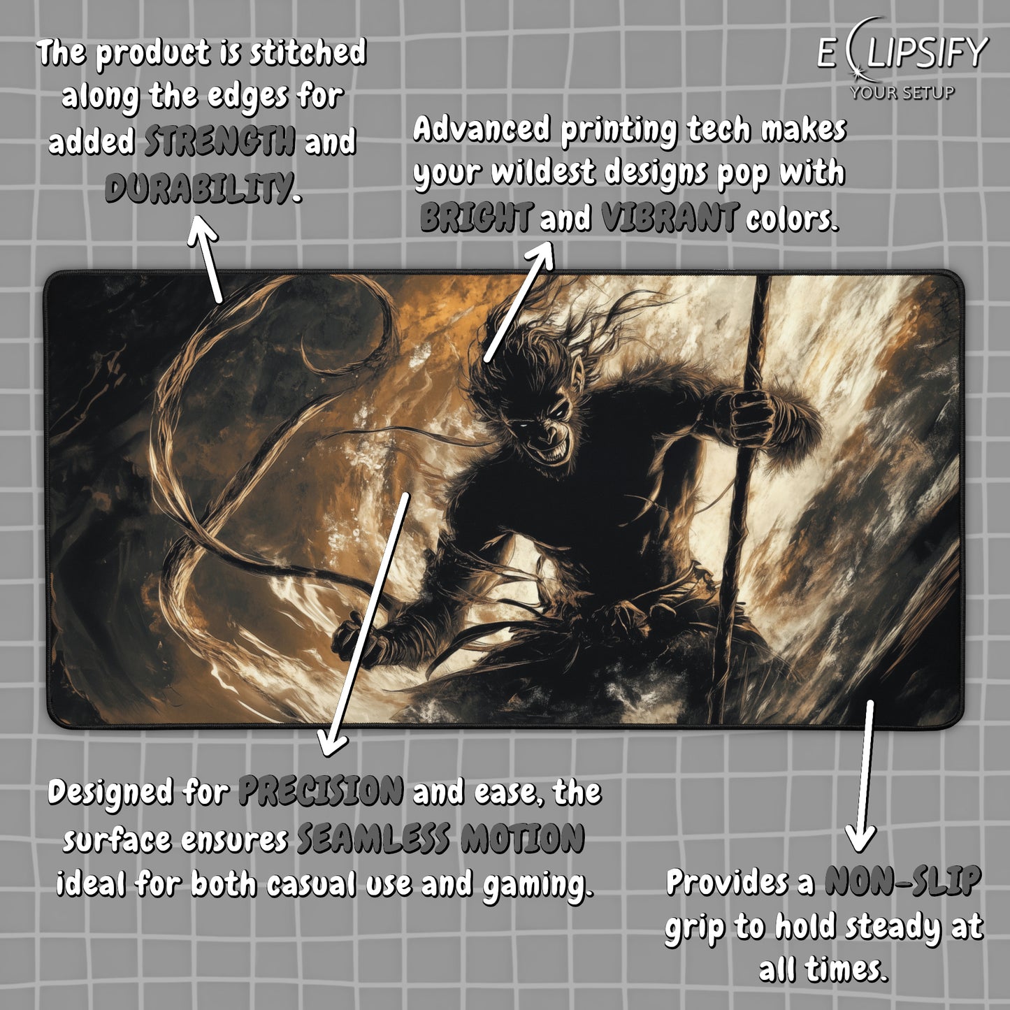The Immortal King: Sun Wukong Monkey King Mouse Pad