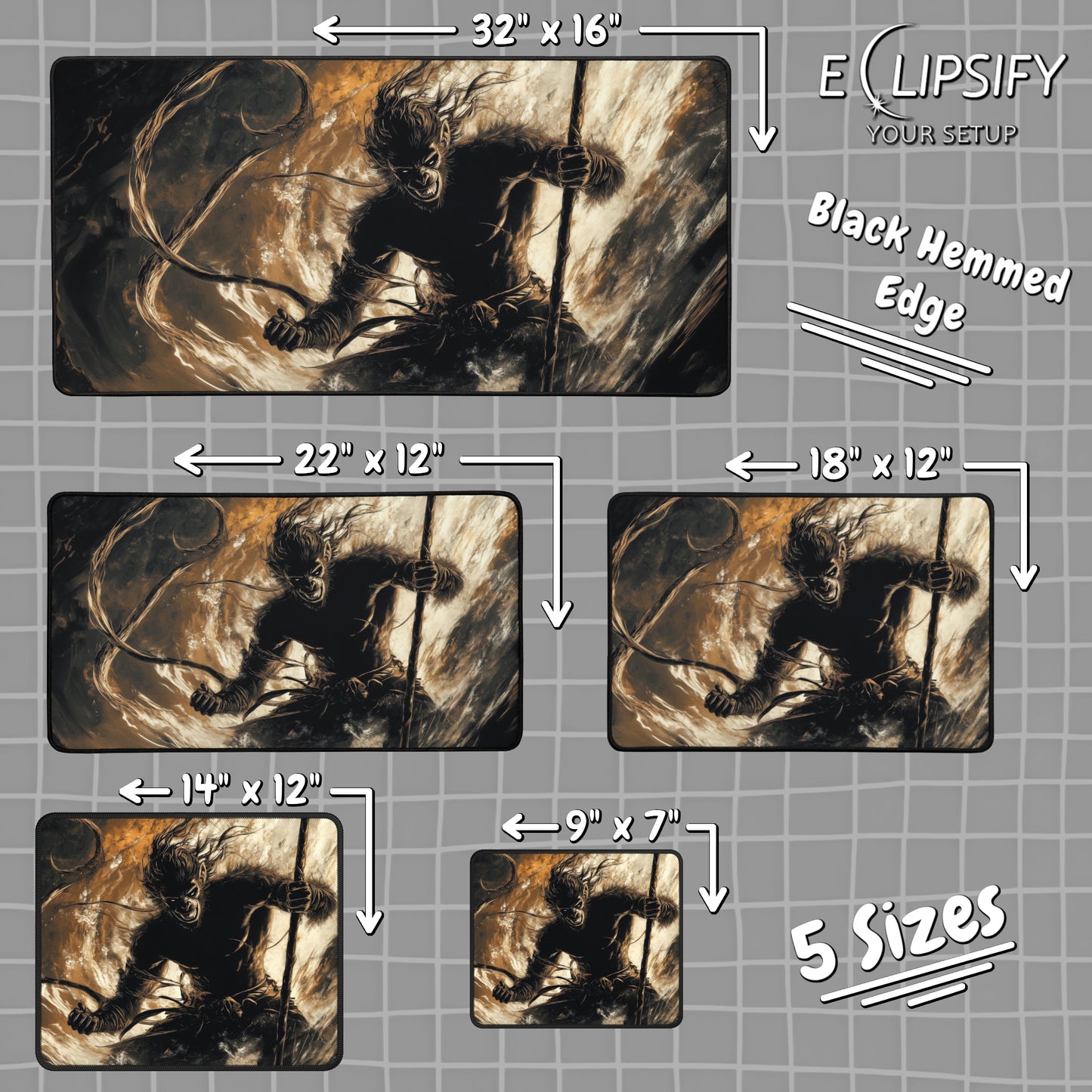 The Immortal King: Sun Wukong Monkey King Mouse Pad
