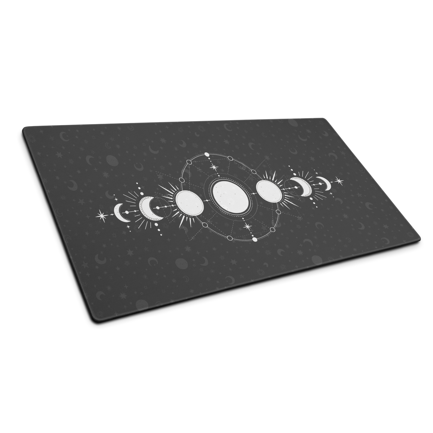 Celestial Phases: Moon Grey Mouse Pad