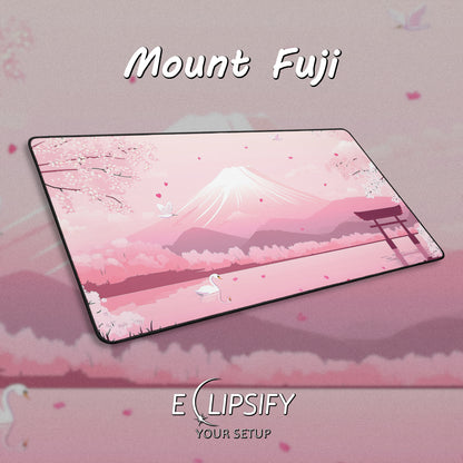 Mount Fuji: Kawaii Pink Gaming Mouse Pad