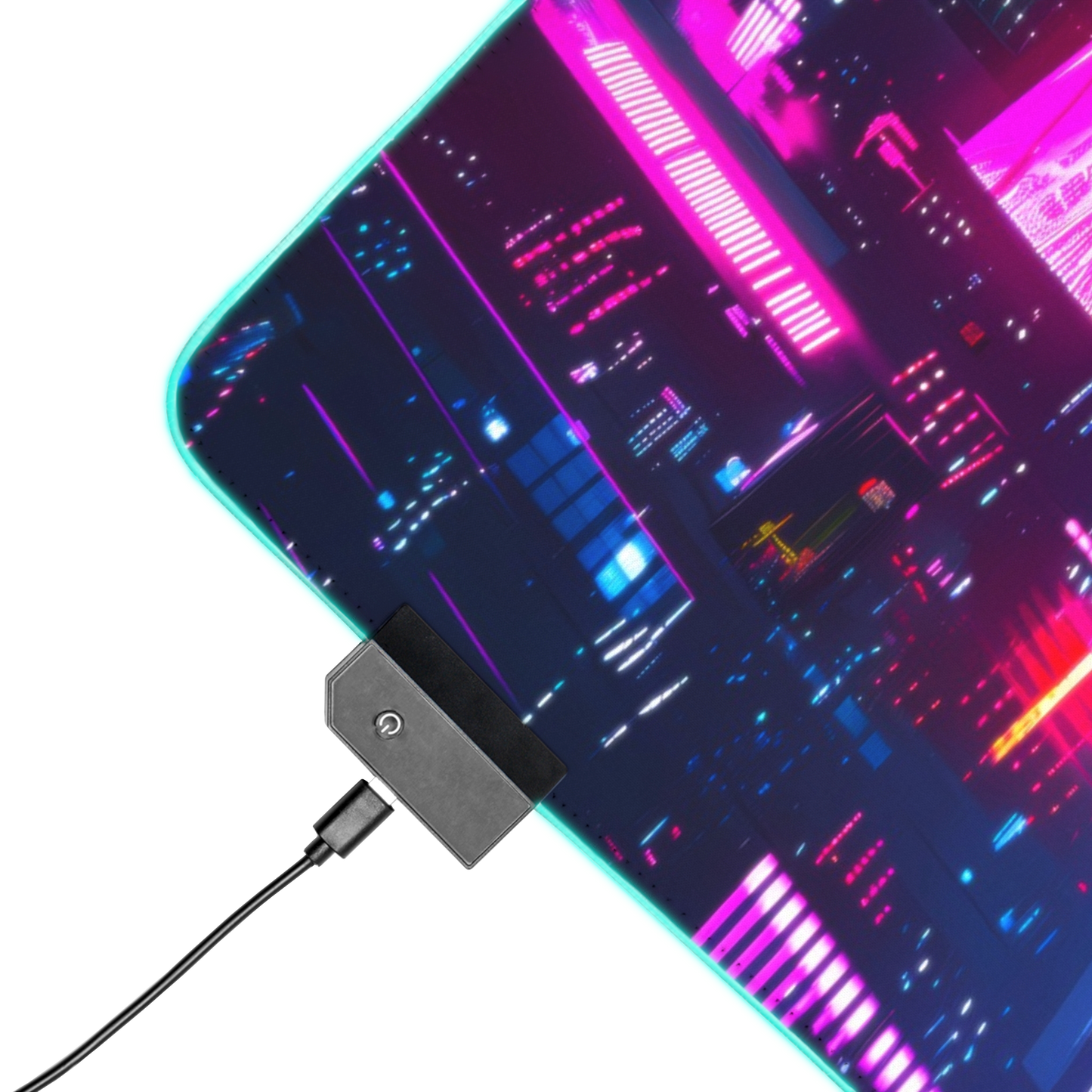 Neon Nights: Cyberpunk City Gaming Mouse Pad