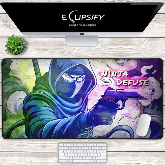 Ninja Defuse: First Person Shooter Gaming Mouse Pad