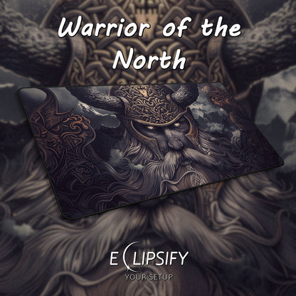 Warrior Of The North: Viking Gaming Mouse Pad