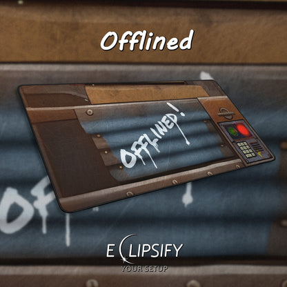Offlined: Sheet Metal Code Lock Gaming Mouse Pad