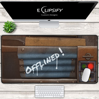 Offlined: Sheet Metal Code Lock Gaming Mouse Pad