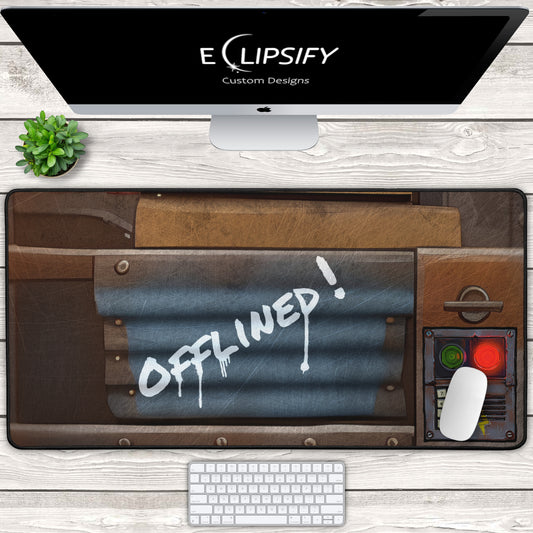 Offlined: Sheet Metal Code Lock Gaming Mouse Pad