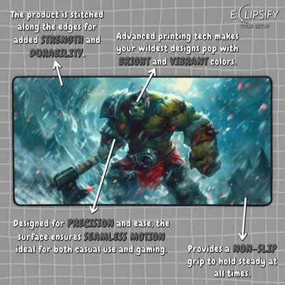 Fury: Orc Gaming Mouse Pad