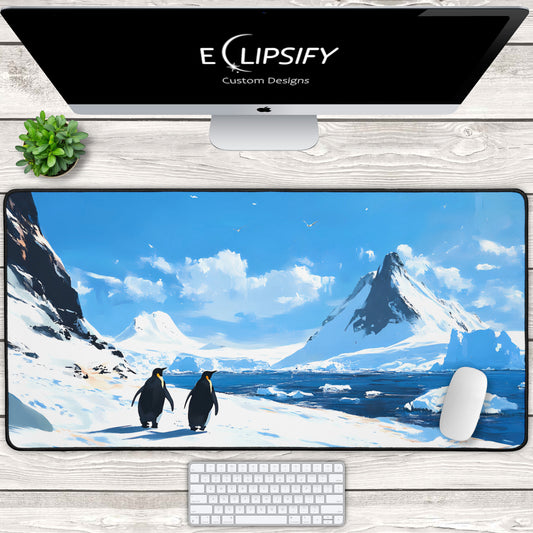 Penguin's Paradise: Artic Gaming Mouse Pad