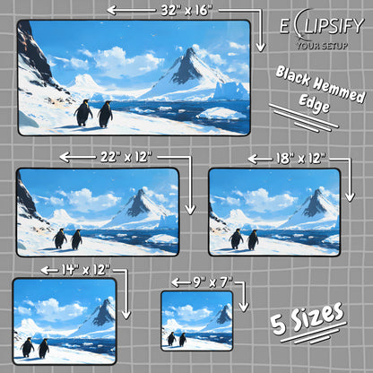 Penguin's Paradise: Artic Gaming Mouse Pad