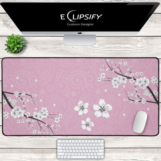 Blossom Bliss: Cherry Blossom Pink Mouse Pad