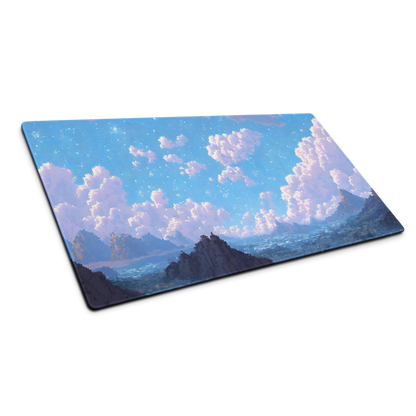 Mountain Peaks: Pixel Art Mountains Gaming Mouse Pad