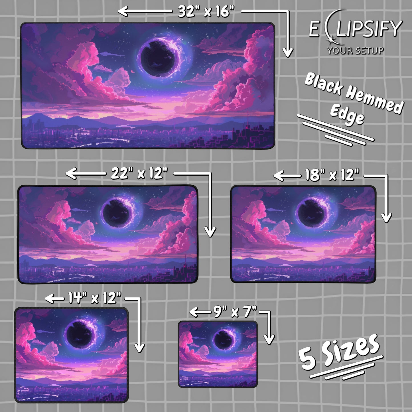 Byte of the Black Hole: Pixel Art Mouse Pad