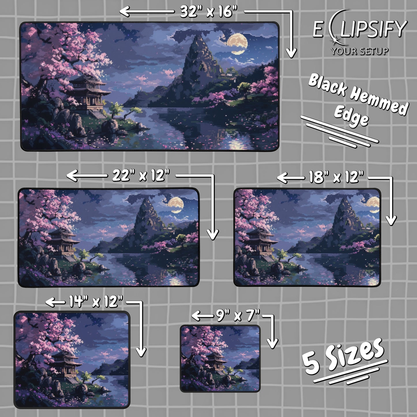 Byte Blossom: Pixel Art Mouse Pad