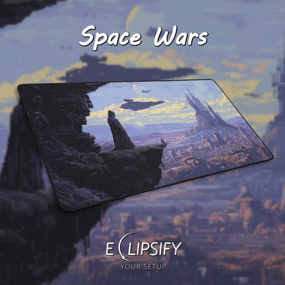 Space Wars: Pixel Art Mouse Pad