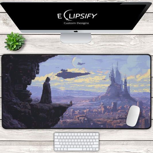 Space Wars: Pixel Art Mouse Pad