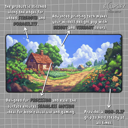 Pixel Farm: Star Valley Gaming Mouse Pad