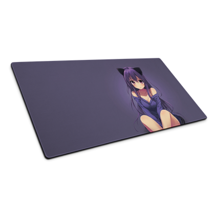 Lavender Kawaii: Anime Girl Mouse Pad