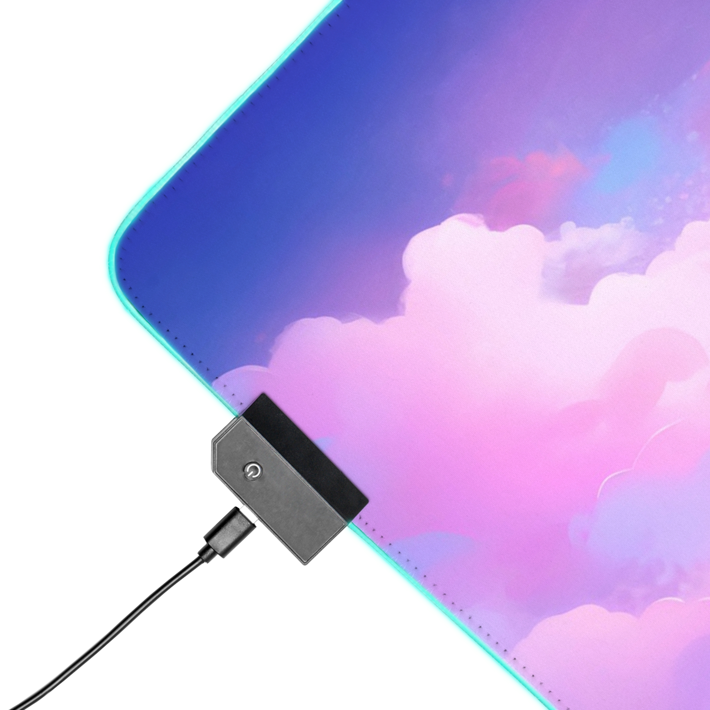 Blush Horizon: Cute Pastel Clouds Pink Gaming Mouse Pad