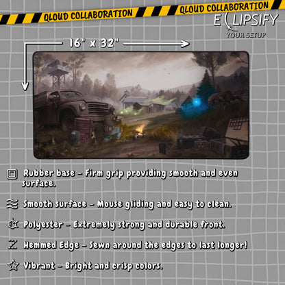 Qloud "Night Stalker" Content Creator Collaboration Gaming Mouse Pad