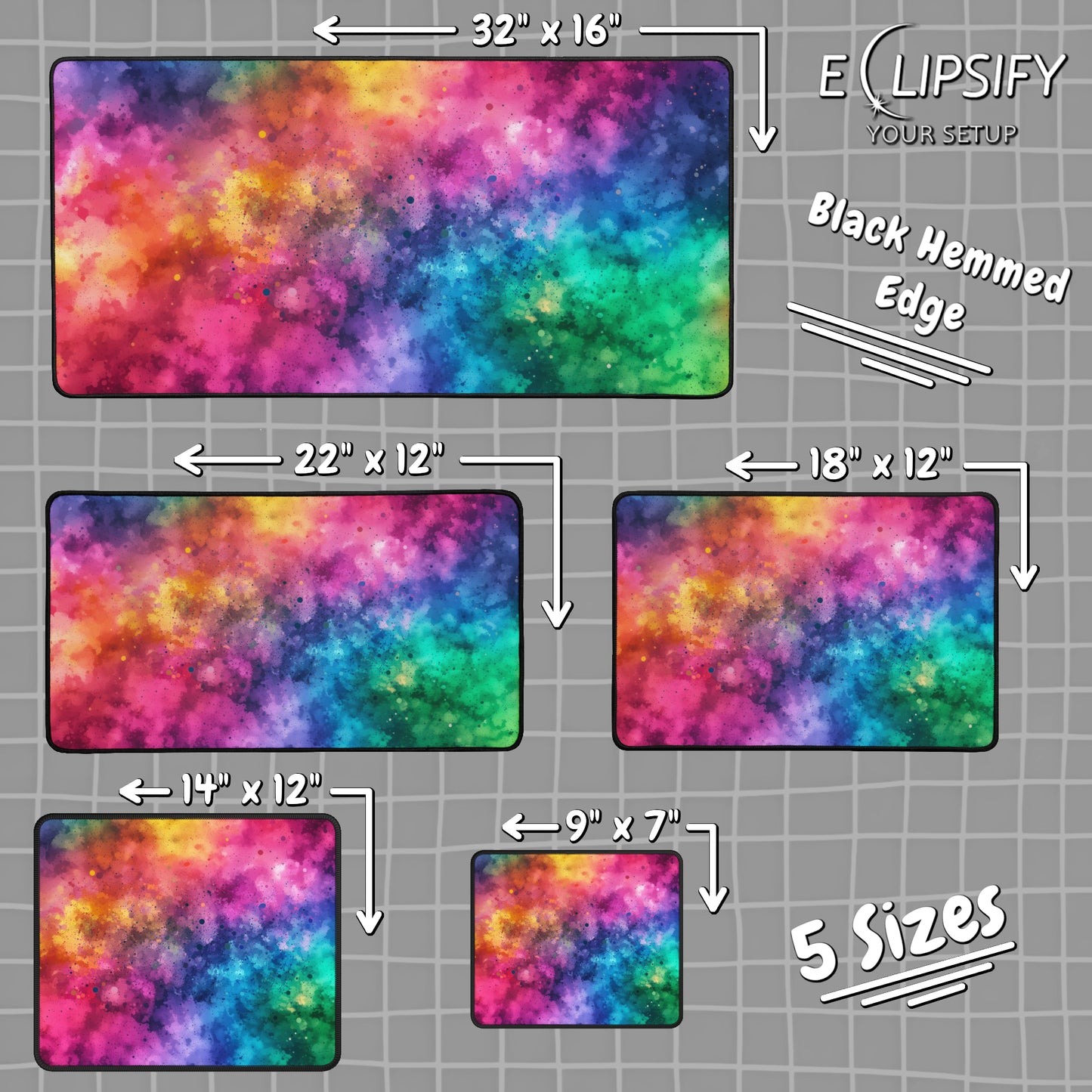 Color Burst: Paint Art Mouse Pad
