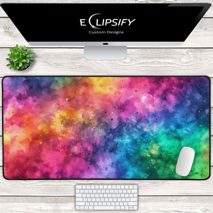 Color Burst: Paint Art Mouse Pad