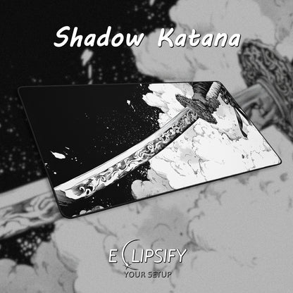 Shadow Katana: Samurai Anime Sword Gaming Mouse Pad