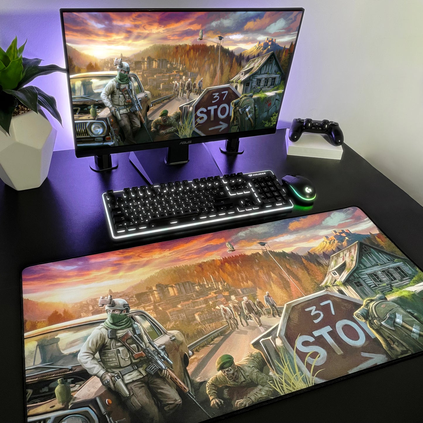 Scholar Cormier "Lone Wolf" Content Creator Collaboration Gaming Mouse Pad