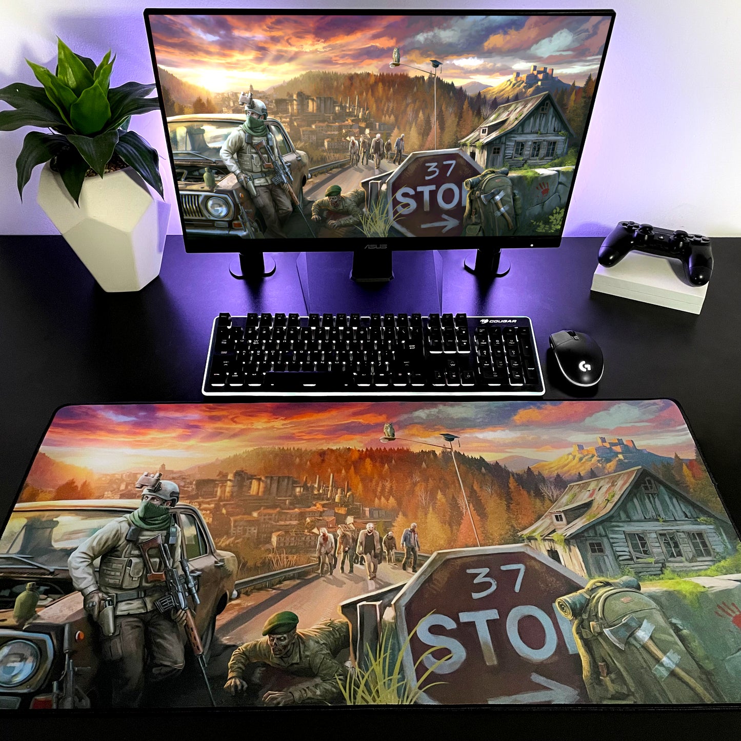 Scholar Cormier "Lone Wolf" Content Creator Collaboration Gaming Mouse Pad