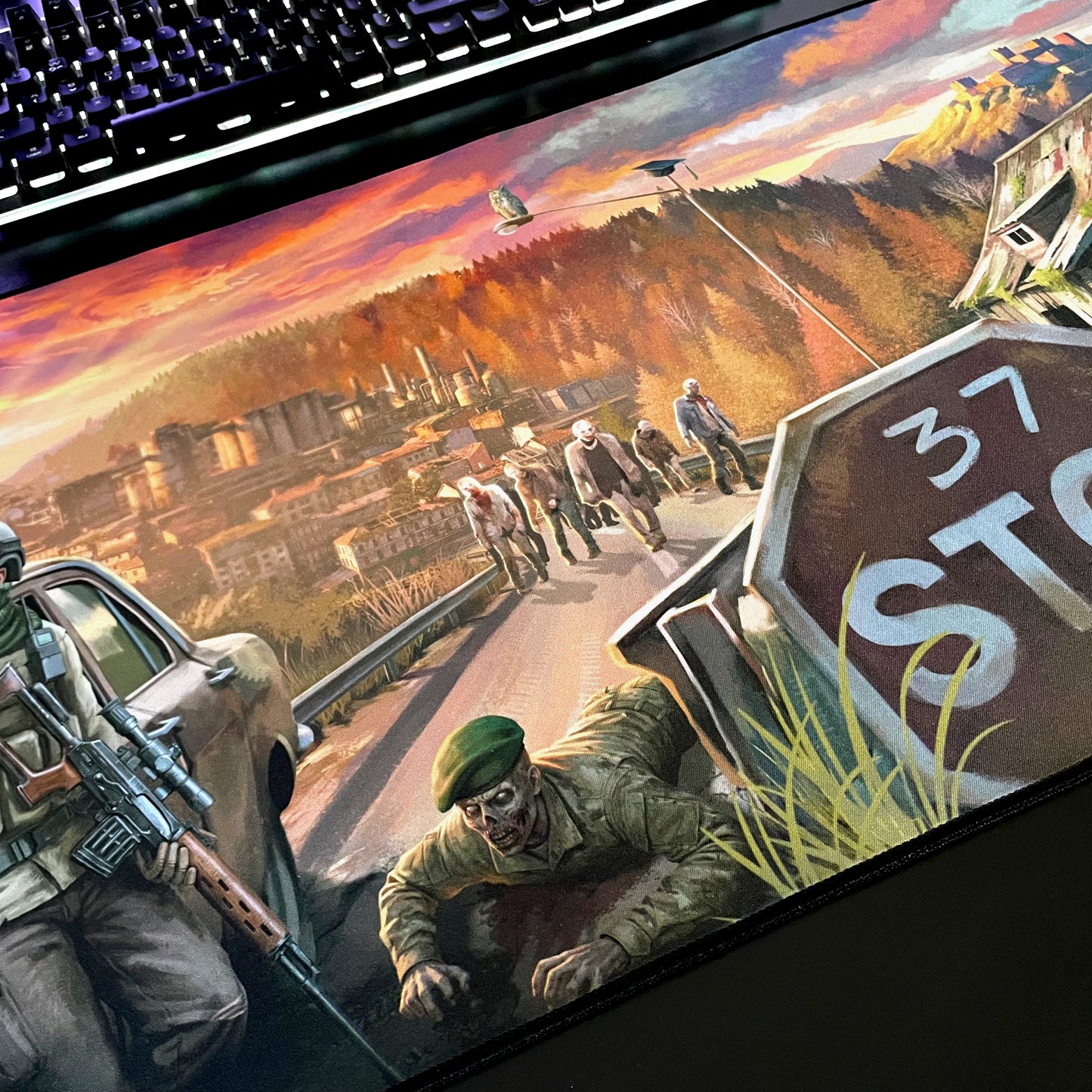 Scholar Cormier "Lone Wolf" Content Creator Collaboration Gaming Mouse Pad