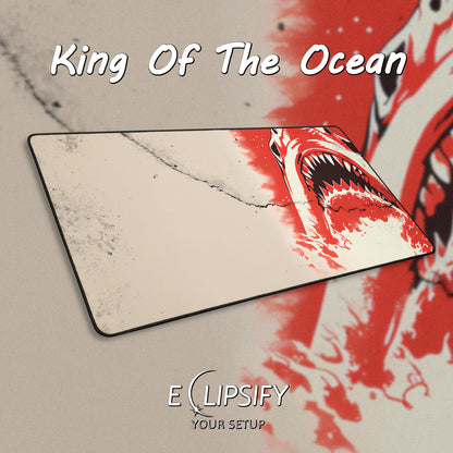King Of The Ocean: Shark Gaming Mouse Pad
