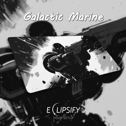 Galactic Marine : Space Soldier Gaming Mouse Pad