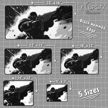 Galactic Marine : Space Soldier Gaming Mouse Pad