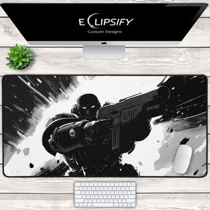 Galactic Marine : Space Soldier Gaming Mouse Pad