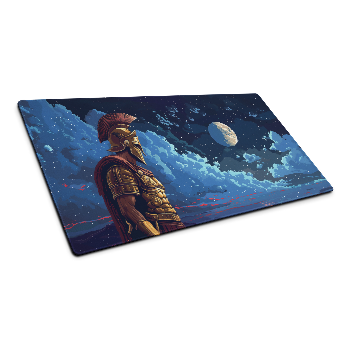 The Spartan Gladiator: Pixel Art Mouse Pad