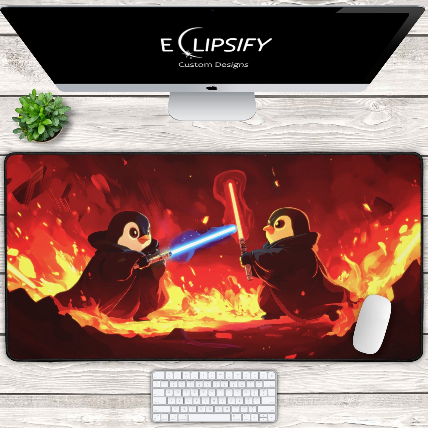 Revenge of the Penguin: Gaming Mouse Pad
